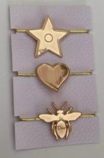 3 Élastiques bijoux dorés