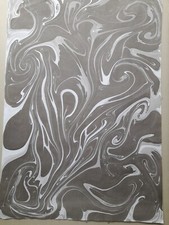 Papier marbré à la cuve de