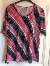 👑 Tunique Femme Taille 48 noir rouge Si BElle Et neuf Modèle Unique 