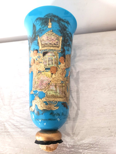 Vase cornet opaline - vase,
