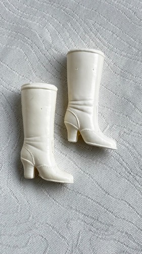 Paire bottes blanches - de,