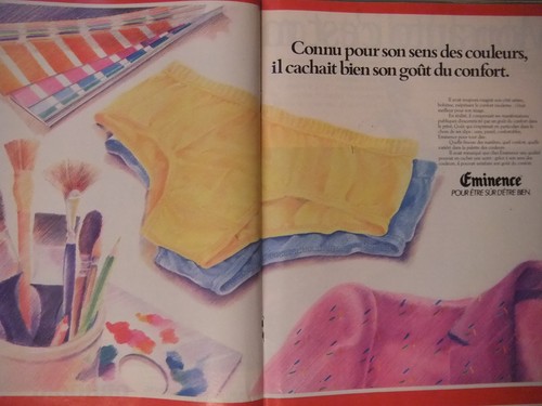 Publicité 1981 slip eminence - publicitÉ,