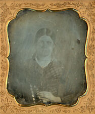 DAGUERREOTYPE ACCORDÉON ROMANTIQUE USA 1855 DANS BOITE D'ORIGINE - JEUNE JOUEUSE