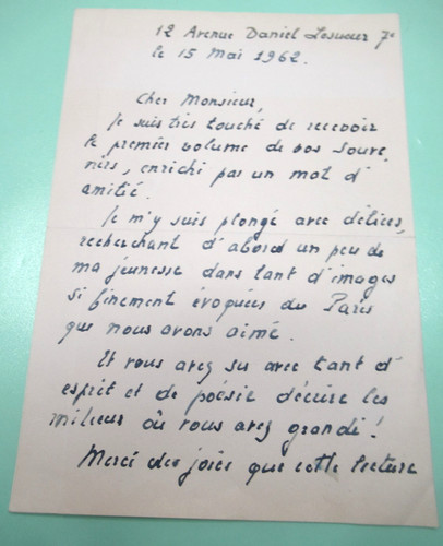 Jean des vallieres autographe - jean,