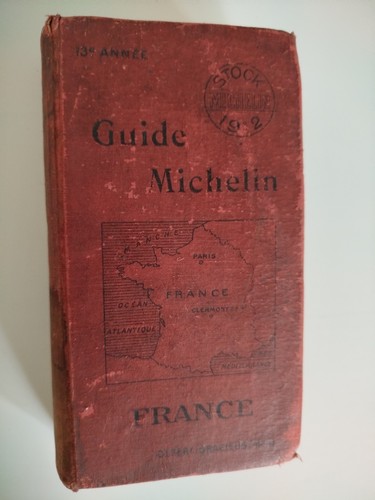 Guide michelin rouge - rouge, 1912
