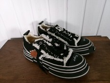 Chaussures basket toile noir/blanc épais 40fr LA VITRINA Semelle compensée