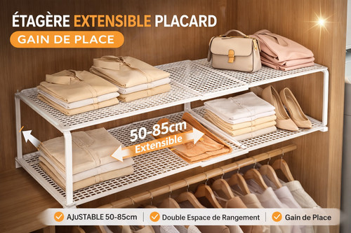étagère placard extensible - Étagère,
