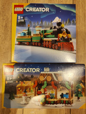 Lego Creator 40700 Le train de Noël et 40602 L’étal du marché d’hiver Neuf