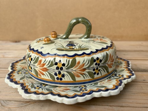 Ancien beurrier faïence - ancien, en