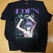 T-shirt EDEN Hiroki Endo manga noir XL anime graphique neuf imprimé au dos