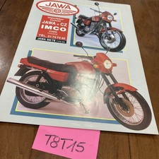 Jawa TS350 350 TS moto prospectus catalogue brochure publicité