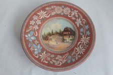 Assiette terre vernissée et peinte Thoune Art populaire Suisse XIXe siècle (7...