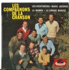 LES COMPAGNONS DE LA CHANSON-DISQUE VINYLE 45 TOURS  POLYDOR (4 titres)-LA MAMMA