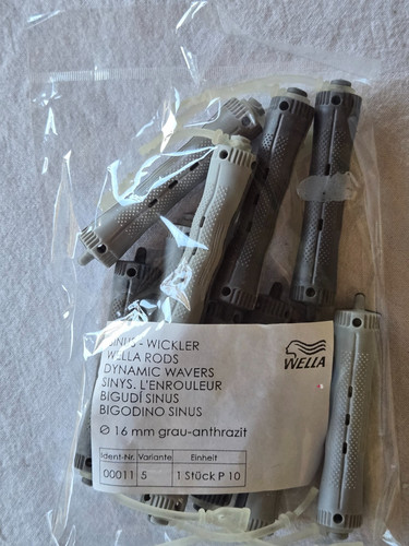 Bigoudis gris diamètre 16 - 10,