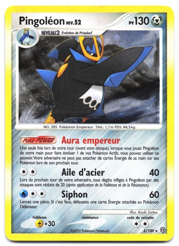 Carte pokémon pingoléon - carte,