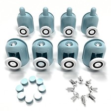 8 Pcs 23mm Roulette Porte Coulissante Douche, Galet Roue pour Porte de Douche