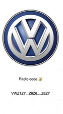 Audi/VW Radio Code Service RNS-E Plus/Chorus Concert 2     VWZ1Z7...Z6Z6....Z6Z7