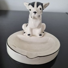 Cendrier 1920 ART DECO Chien Bulldog Ancien