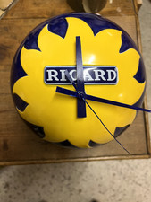 HORLOGE PENDULE BOULE PUBLICITAIRE RICARD EN CERAMIQUE  ANNEE 90