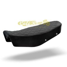 Selle Scrambler Noire Coutures