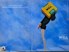 PUBLICITÉ DE PRESSE 1989 COLLANT LYCRA DE WELL AFFIRME VOS JAMBES