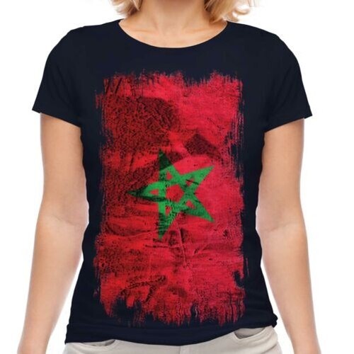 Maroc drapeau grunge femmes - maroc,