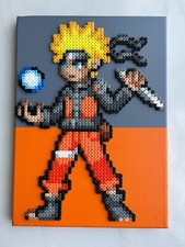 PIXEL ART / PERLES A REPASSER TABLEAU DE NARUTO AVEC SON KUNAÏ