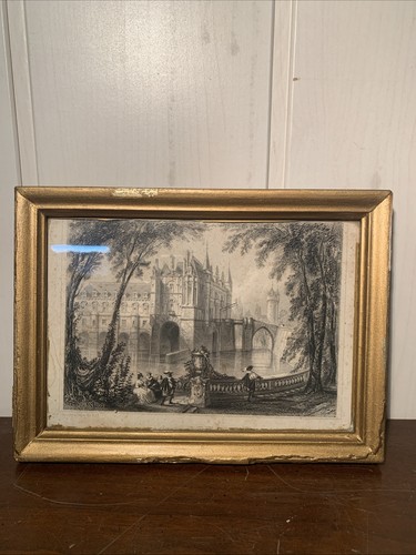 Ancienne gravure rouargue - gravure,