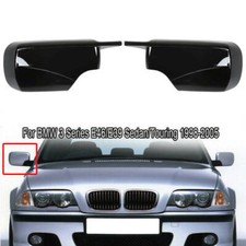 Coque de rétroviseur couvercle miroir Noir Brillant pour BMW E46 E39 1998-2005