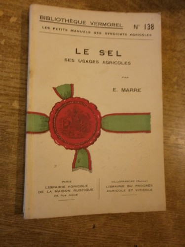 Marre sel ses usages - marre,
