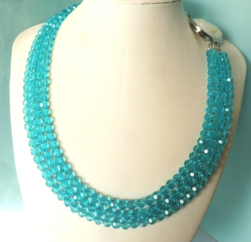Collier perles topaze - en,