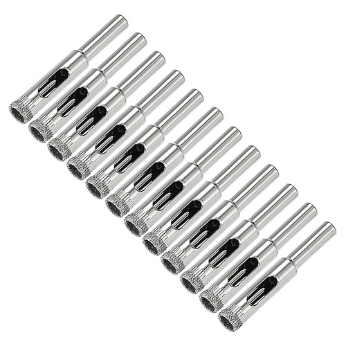 12pc 8mm diamant foret trou - 8mm,
