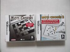 MOTS CROISÉS + MOTS CROISÉS 2 - Lot de 2 jeux vidéo Nintendo DS complets 