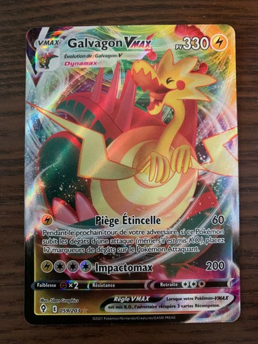 Carte pokémon galvagon vmax - pokémon,