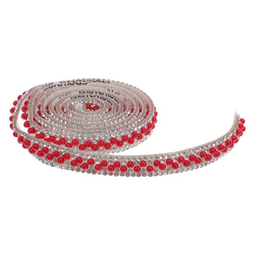 Pcs ruban strass perlé - 4, de