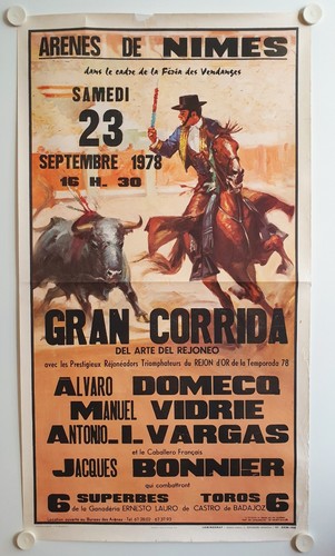 Affiche corrida arenes - affiche,