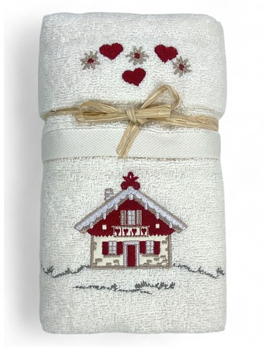 Serviette tyrolienne cream - serviette,