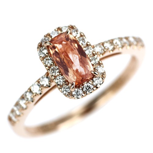 Bague diamant topaze