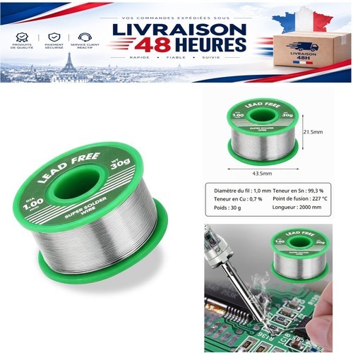 étain soudure 30 g - soudure, mm