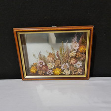Miroir et fleurs séchées