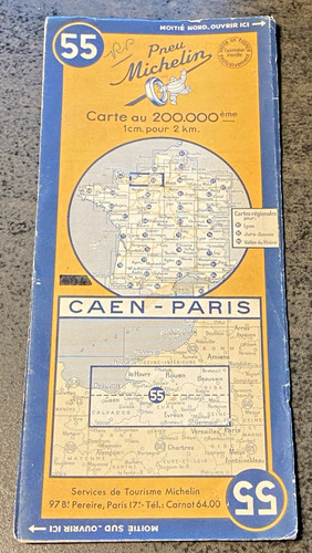 Carte michelin caen - n°,