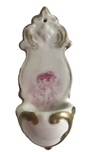 Bénitier mural porcelaine - bénitier,