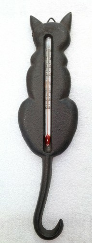 Thermomètre chat fonte - thermomÈtre, en