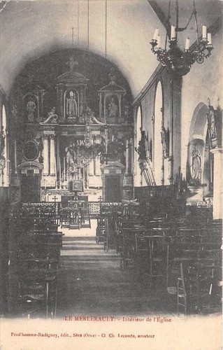 Cpa merlerault interieur - 61, le