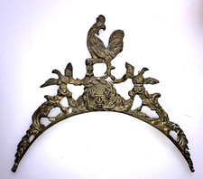 Fronton réplik clock UHR lanterne horloge comtoise coq fleur  C lys type 18 /1