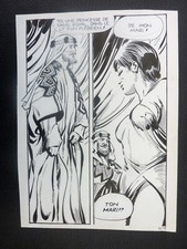 GIOLITTI (Elvifrance) Amours interdites planche originale 32-17 (E109)