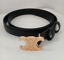 Ceinture Celine Cuir Noir Taille 100 Neuf 