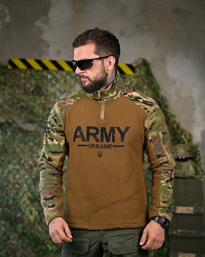 Veste polaire militaire coyote