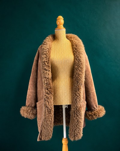 Manteau shearling vintage - , peau