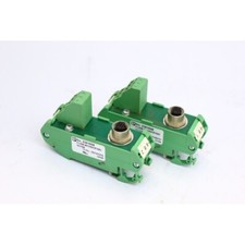 2Pcs Phoenix contact 2301558 FLKM-M12/B/5P/4A/SO106 Interface module (B848)